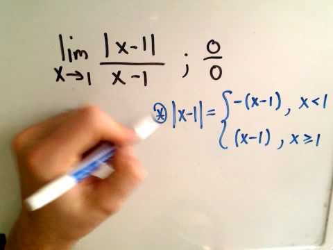 Limits Involving Absolute Value