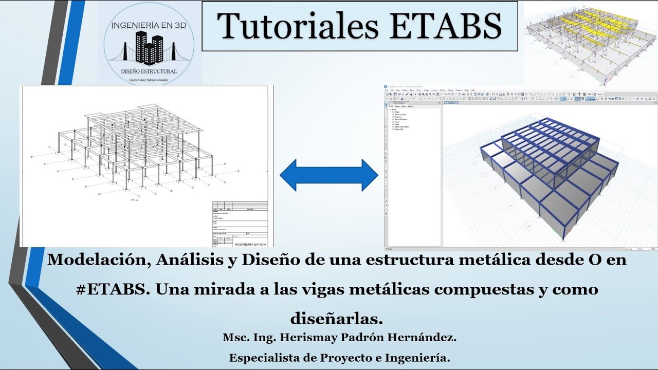 Modeling, Analysis and Design of a metallic structure from O in #ETABS.
