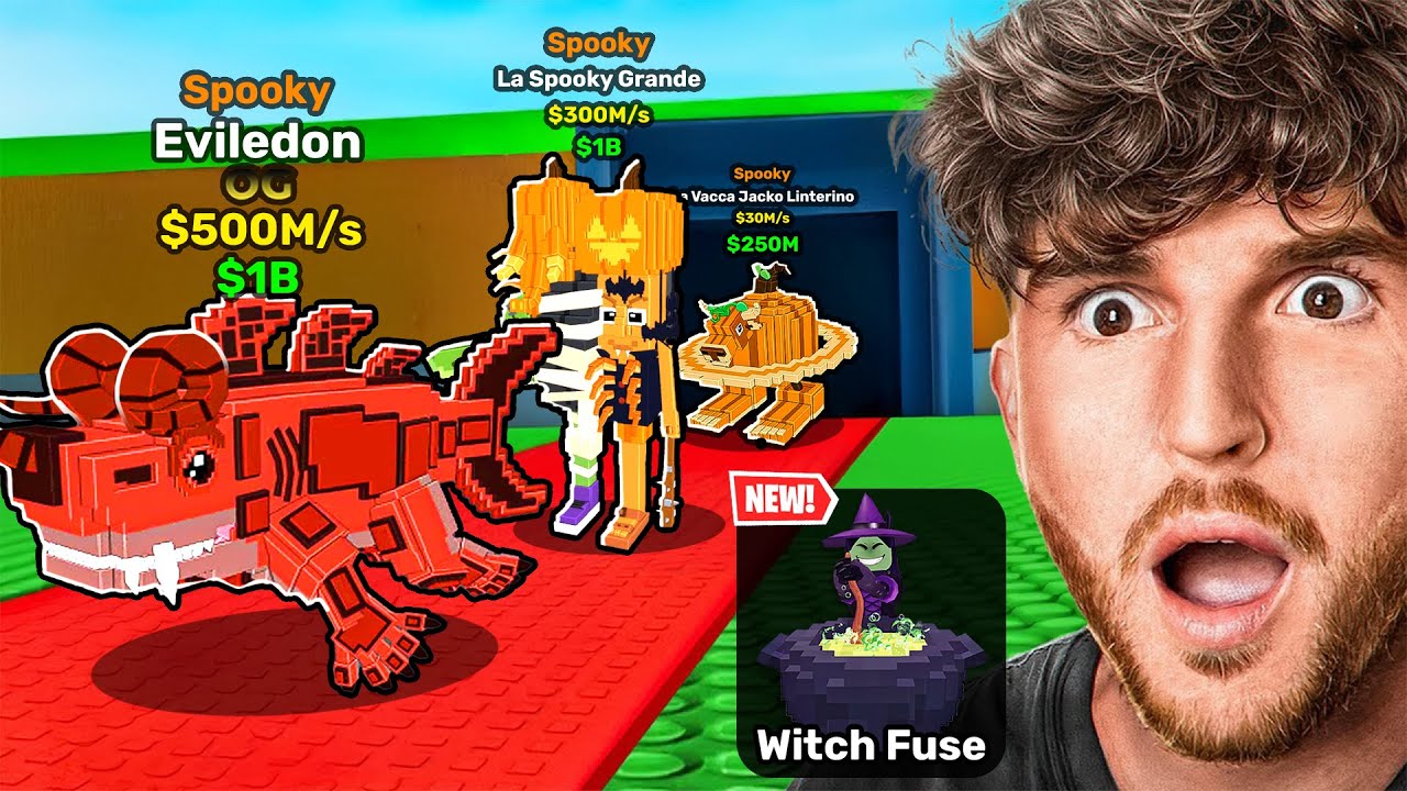 New SPOOKY UPDATE + WITCH'S FUSE in Steal a Brainrot!