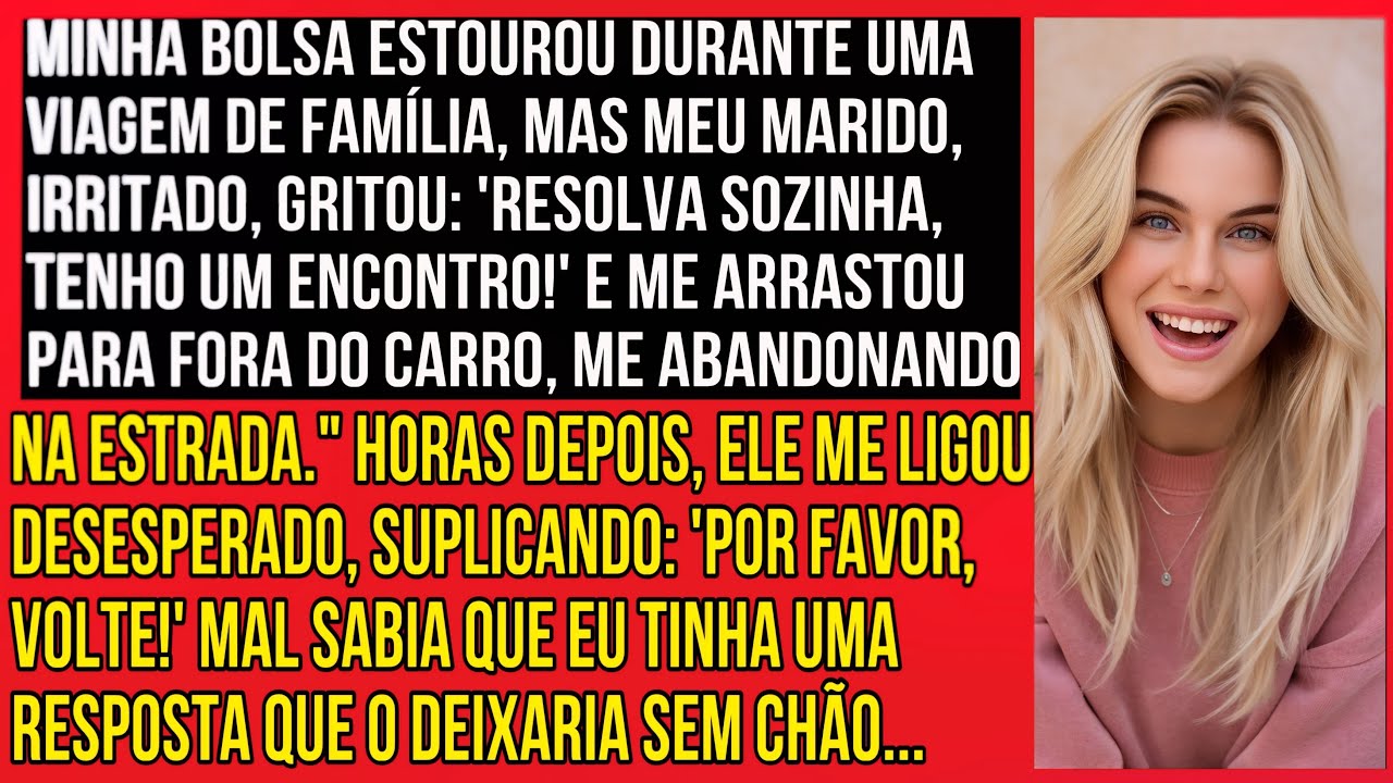 MINHA BOLSA ESTOUROU DURANTE UMA VIAGEM DE FAMÍLIA, MAS MEU MARIDO, IRRITADO, GRITOU...