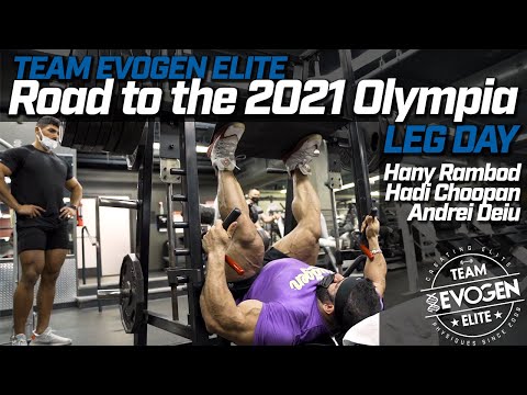 Team Evogen Elite Road to the 2021 Olympia: Hadi Choopan + Andrei Deiu  Demolish Legs