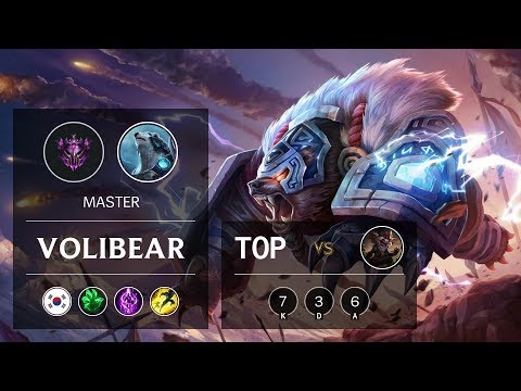 Volibear Top vs Kled - KR Master Patch 9.11