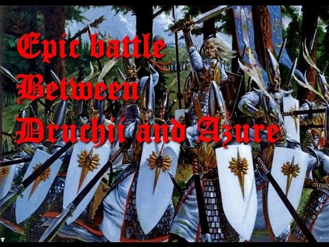 The Epic battle  between  High Elves and Dark Elves