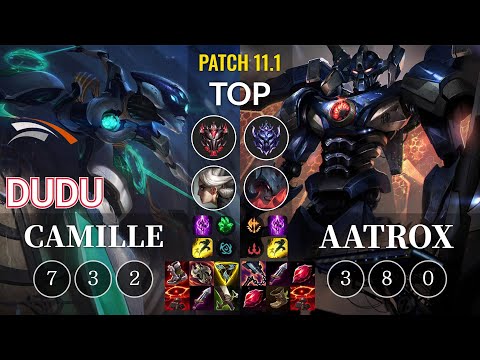 HLE DuDu Camille vs Aatrox Top - KR Patch 11.1