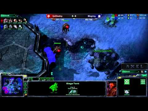 Guest Commentary - QxGDestiny (Z) vs. BlingLing (T) - Starcraft 2 - By Axel