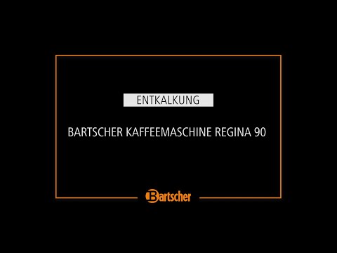 Bartscher Kaffeemaschine Regina Plus 90 - Entkalkung