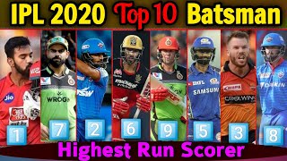 Top 10 Batsman IPL 2020 | Highest Runs Scorer of Dream IPL 2020 | IPL Top 10 Dangerous Batsman |