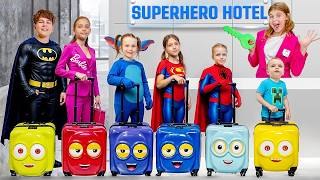 🦸 From Kids to Heroes! Superpower Hotel Challenge 💫