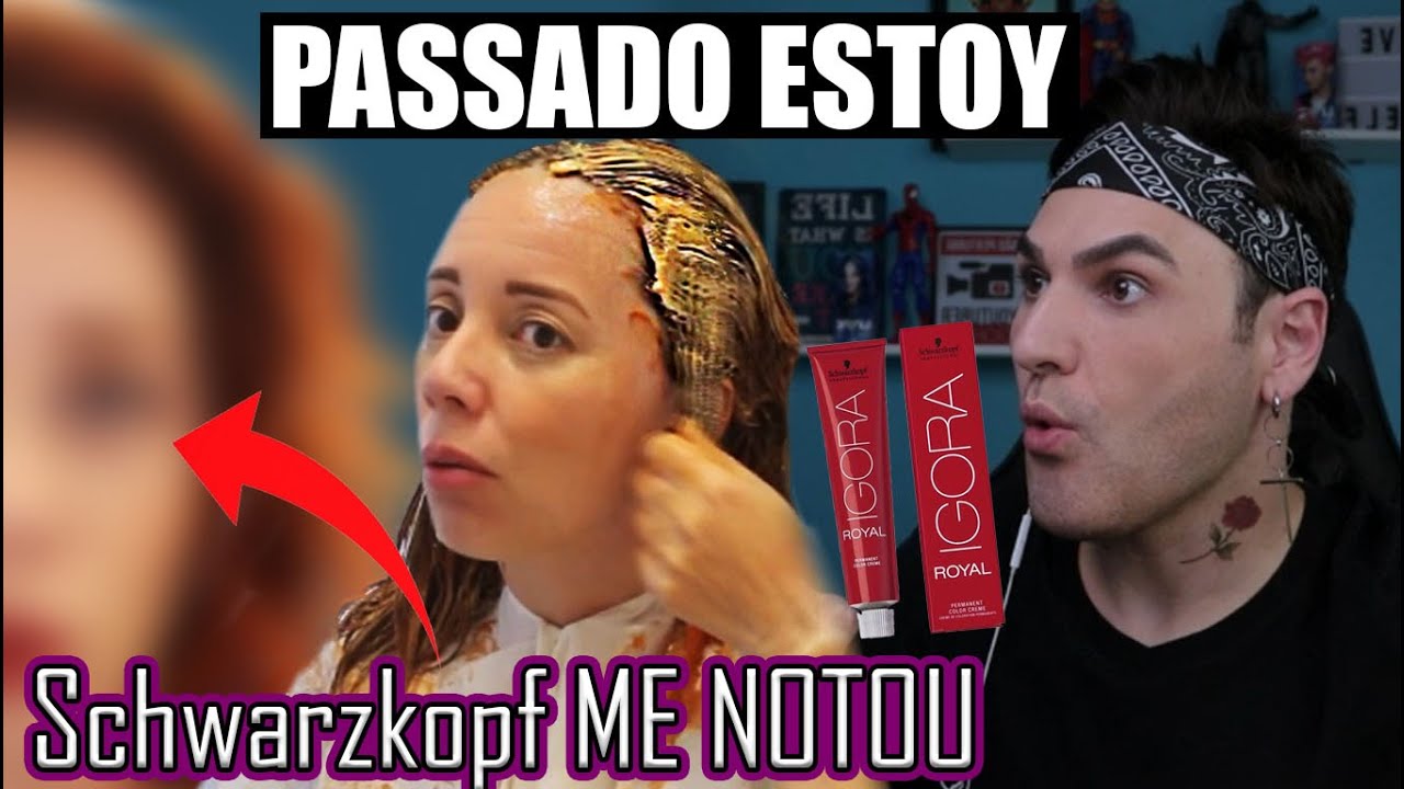 ELA FICOU RUIVA SEM DESCOLORIR COM AS COLORAÇÕES IGORA DA SCHWARZKOPF QUE FINALMENTE ME NOTOU 🤩🤩🤩