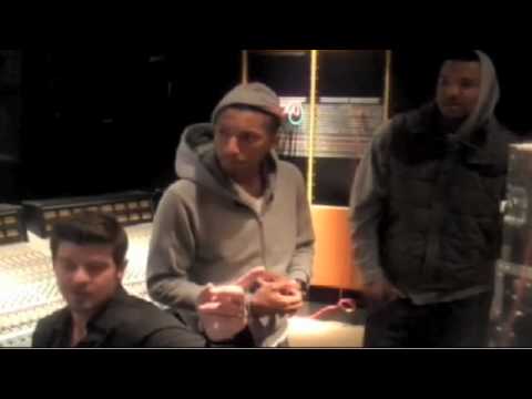 Robin Thicke, Pharrell, and The Game in the Studio | Behind The Scenes | Robin Thicke Music