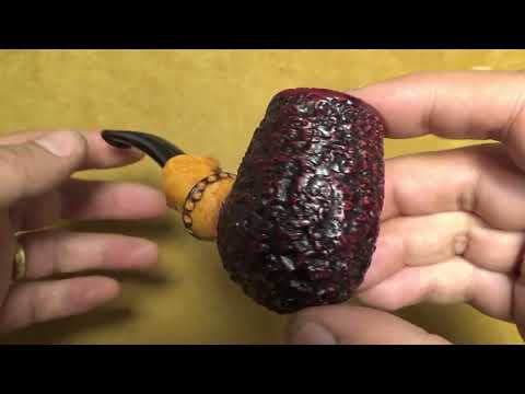 Pipa Radice Rind - Falso Bamboo - Bent Egg - RA248