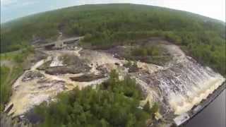 preview picture of video 'Thompson Dam moving fast DJI Phantom 2 & GoPro Aerials'
