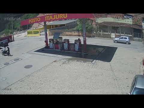 Criminosos tentam roubar posto de gasolina e motorista reage em Brás Pires; PM usa helicóptero nas