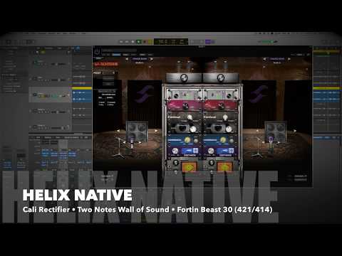 Line 6 Helix Cab Test - Dual Stock Cabs / Fortin Two Notes cabs