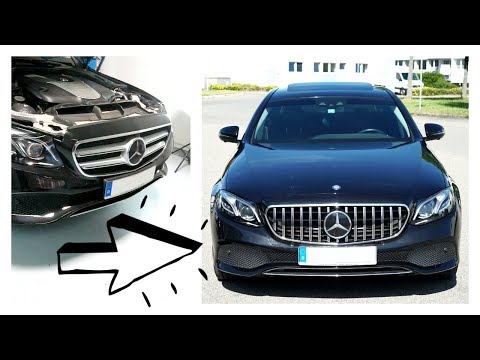 Replacing old Mercedes W213 Avangard Front grill with Panamericana GT AMG Grill