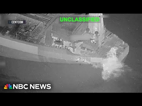 U.S. targets ship trying to break through blockade of Iran's port