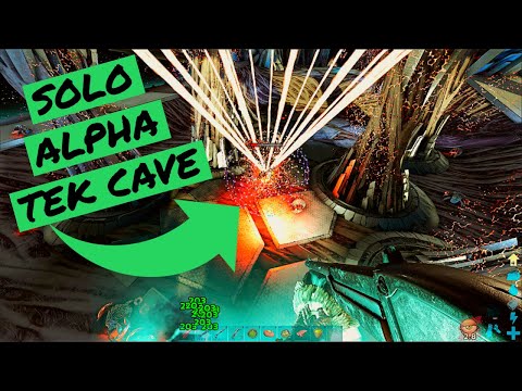 SOLO ALPHA ASCENSION/TEK CAVE HOW TOO!!!!! Easy strat!! No dinos!!!