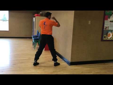 Savate Fouette with swinging arms