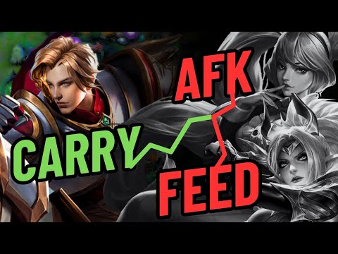 Carrying a AFK MM and FEEDING HYPER | Mobile Legends