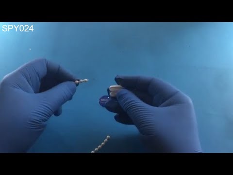 SPY024 Zincir Kilit Plastik Beyaz  MAVİ PERDE