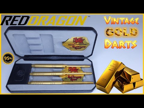Vintage Red Dragon 95% Tungsten GOLDEN Darts Review