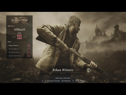 Resident Evil Village Mercenaries - The Bloody Village 1,689,410 - Ethan Winters