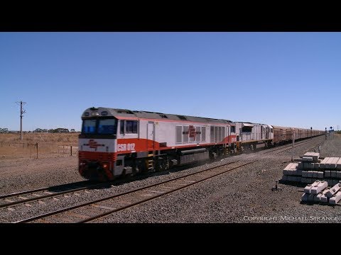 91 Wagons On SCT PM9 Freight Train - PoathTV Australian Railways