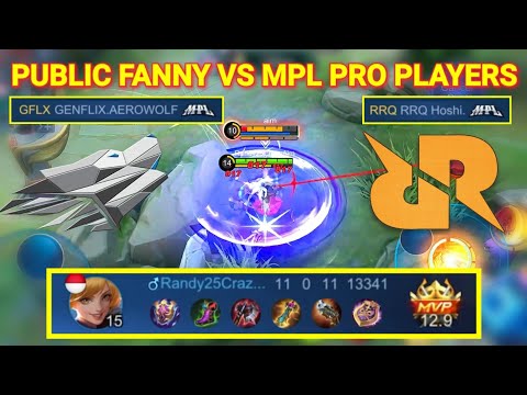 RANDY25 FANNY VS RRQ HOSHI + GFLX AEROWOLF PRO PLAYER!! SERIOUS MODE ON | Mobile Legends