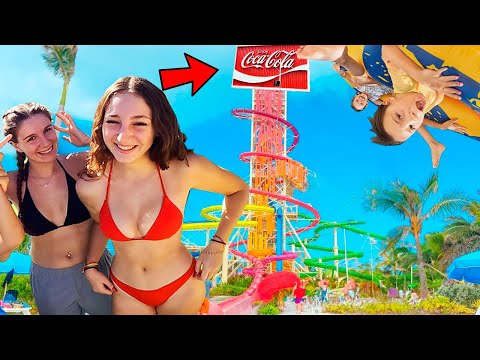 ATRACCIÓN de CocaCola en el PARQUE ACUÁTICO de las ¡¡VACACIONES de LUJO en FAMILIA!!