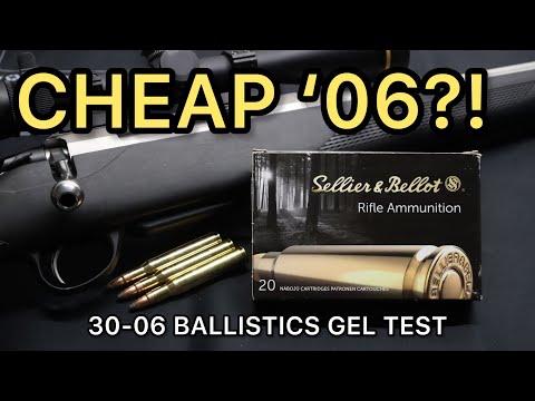30-06 Sellier and Bellot 150gr SPCE Ballistics Gel Ammo Test