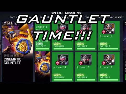 NEW Cinematic Gauntlet | ALL TIERS - Transformers: Forged to Fight