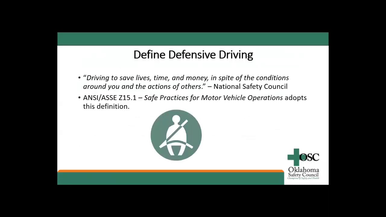 National Safety Council | Safety Principles for your Workplace Defensive Driving Training Manual