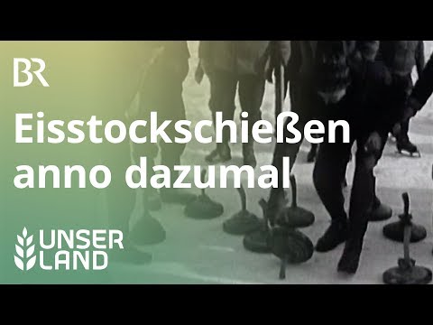 Eisstockschießen anno dazumal: Vom Bojazzl und Frauen auf dem Eis | Unser Land | BR