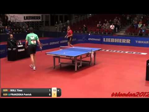 Timo Boll vs Patrick Franziska German National Championships 2015