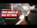 Cyberpunk 2077 RTX 5090 Gameplay At Max Settings Path Tracing Enabled
