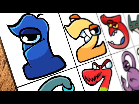 Drawing New Number Lore 4 to 10 / How to draw Number Lore