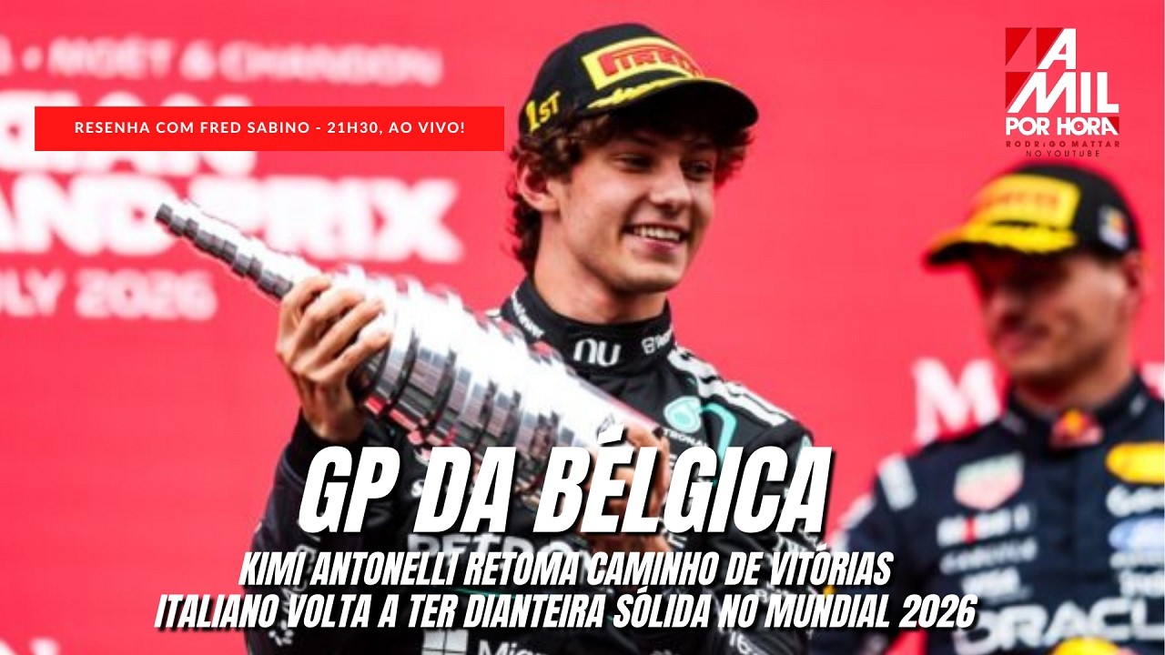 RESENHA DO GP DA BÉLGICA DE F1 COM RODRIGO MATTAR E FRED SABINO | AO VIVO - SEGUNDA-FEIRA, 21H30