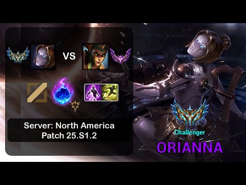 Orianna Mid vs Cassiopeia - NA Challenger - Patch 25.S1.2
