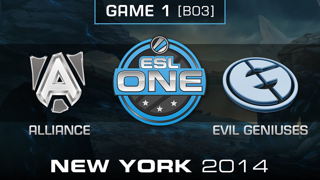 Alliance vs. Evil Geniuses - Quarterfinal Game 1 - ESL One New York 2014 - Dota 2 - YouTube