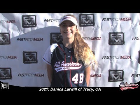 2021 Danica Larwill Shortstop and Pitcher Softball Skills Video - AASA