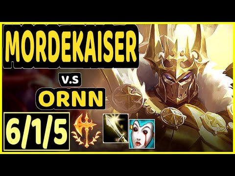 SHIKARI (MORDEKAISER) vs ORNN - 6/1/5 KDA TOP GAMEPLAY - EUW Ranked GRANDMASTER