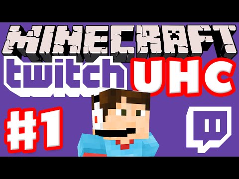 Minecraft Twitch UHC Part 1 (Ultra Hardcore Minecraft Live on Twitch with Facecam)
