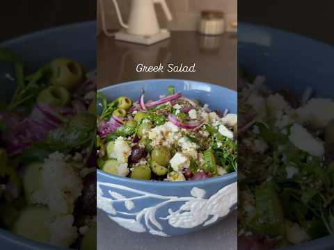 🥗🇬🇷 Fresh Greek Salad Vibes | Keto Salad | Low-carb Lunch | #ketodiet #ketorecipe #saladrecipe