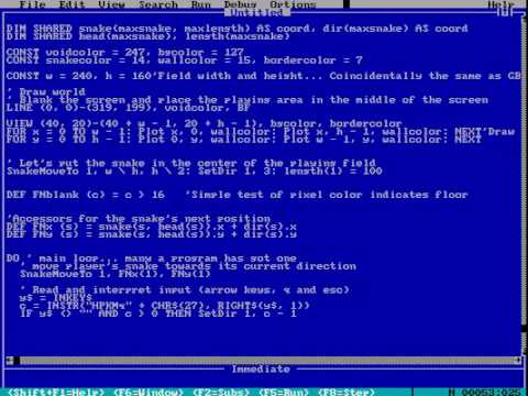 Qbasic    Windows 7 -  8