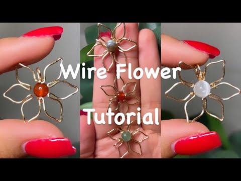 Easy & Quick Wire Flower Tutorial | Wire Wrapping | Handmade Crystal Jewelry | Small business Owner