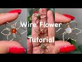 Easy Quick Wire Flower Tutorial Wire Wrapping Handmade Crystal Jewelry Small Business Owner