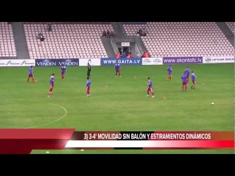 Calentamiento de competición Skonto FC 2012