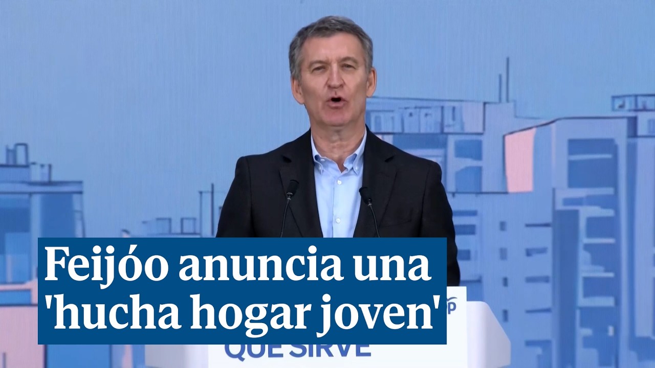 Feijóo anuncia una 'hucha hogar joven' para ayudar a los menores de 40 años a comprarse una casa