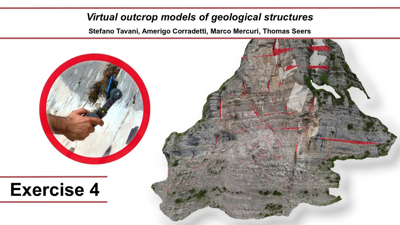 Virtual outcrop models of geological structures. Exercise 4