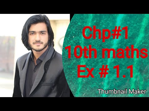 10th Class Maths solution, ch 1, lec 2 - Exercise 1.1  - Maths 10th Class
